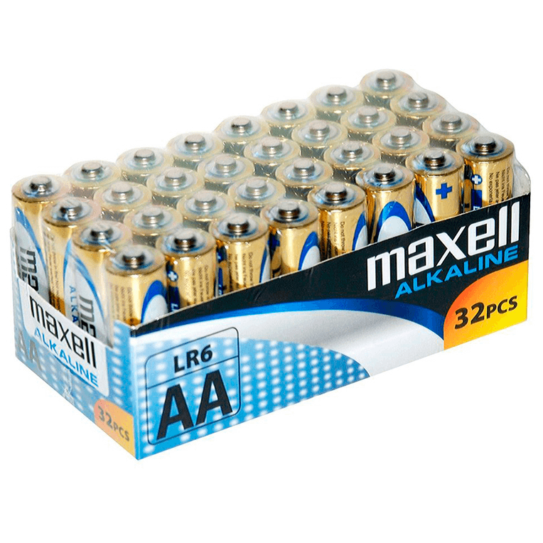 MAXELL - PILA ALCALINA AA LR6 PACK*32 PILAS - Sensuana.es