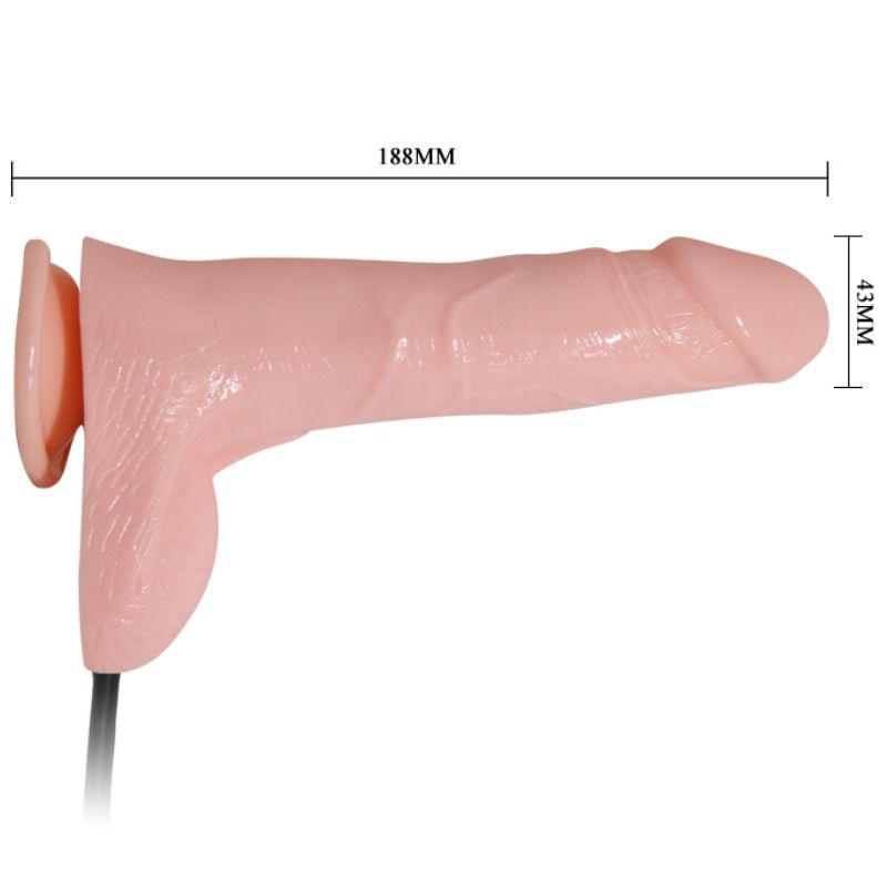 BAILE - DILDO REALISTICO VIBRADOR E INFLABLE 18.8 CM - Sensuana.es