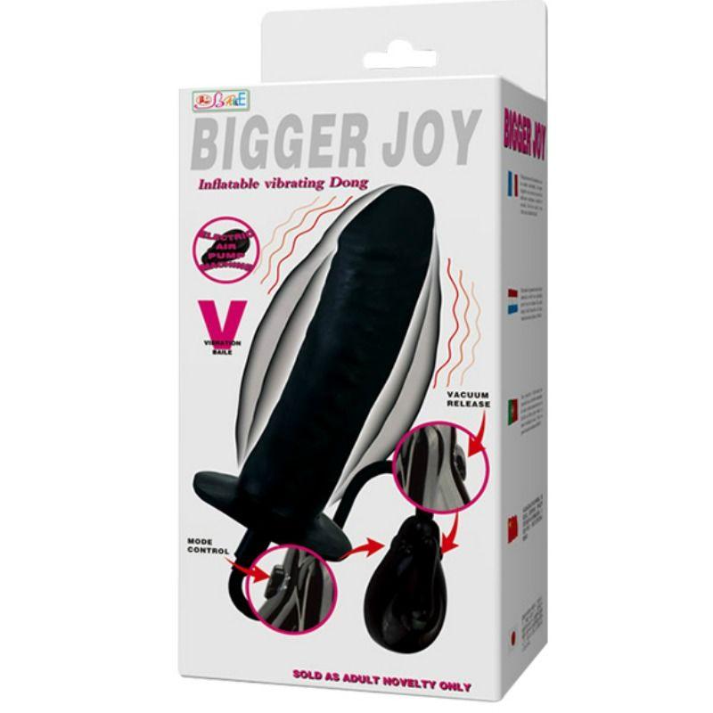 BAILE - BIGGER JOY DILDO HINCHABLE CON VIBRACION 16 CM - Sensuana.es