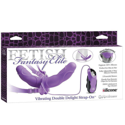 FETISH FANTASY ELITE - DOUBLE ARNES DOBLE VIBRADOR LILA 11.5CM - Sensuana.es