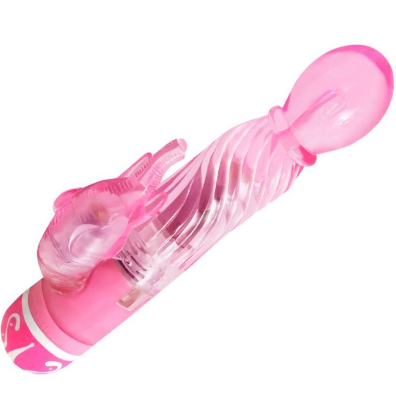 BAILE - VIBRADOR MULTIVELOCIDAD CON ESTIMULADOR ROSA - Sensuana.es