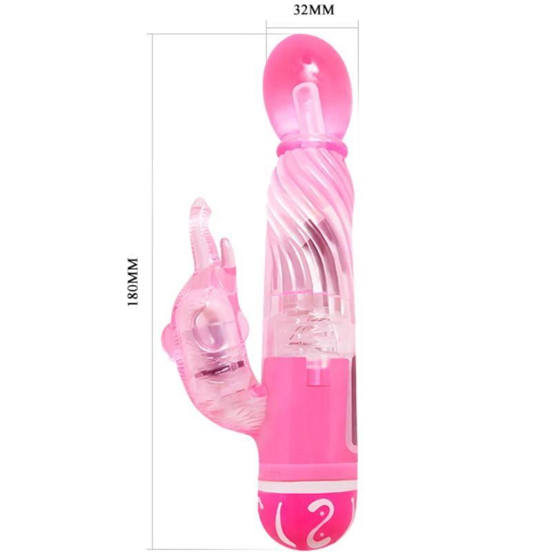 BAILE - VIBRADOR MULTIVELOCIDAD CON ESTIMULADOR ROSA - Sensuana.es