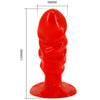 BAILE - PLUG ANAL UNISEX CON VENTOSA ROJO - Sensuana.es