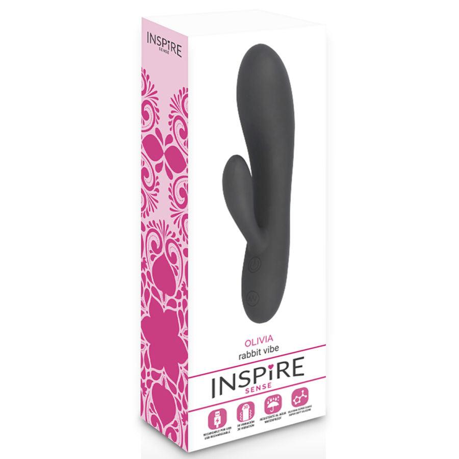 INSPIRE SENSE - OLIVIA VIBRADOR RABBIT NEGRO - Sensuana.es