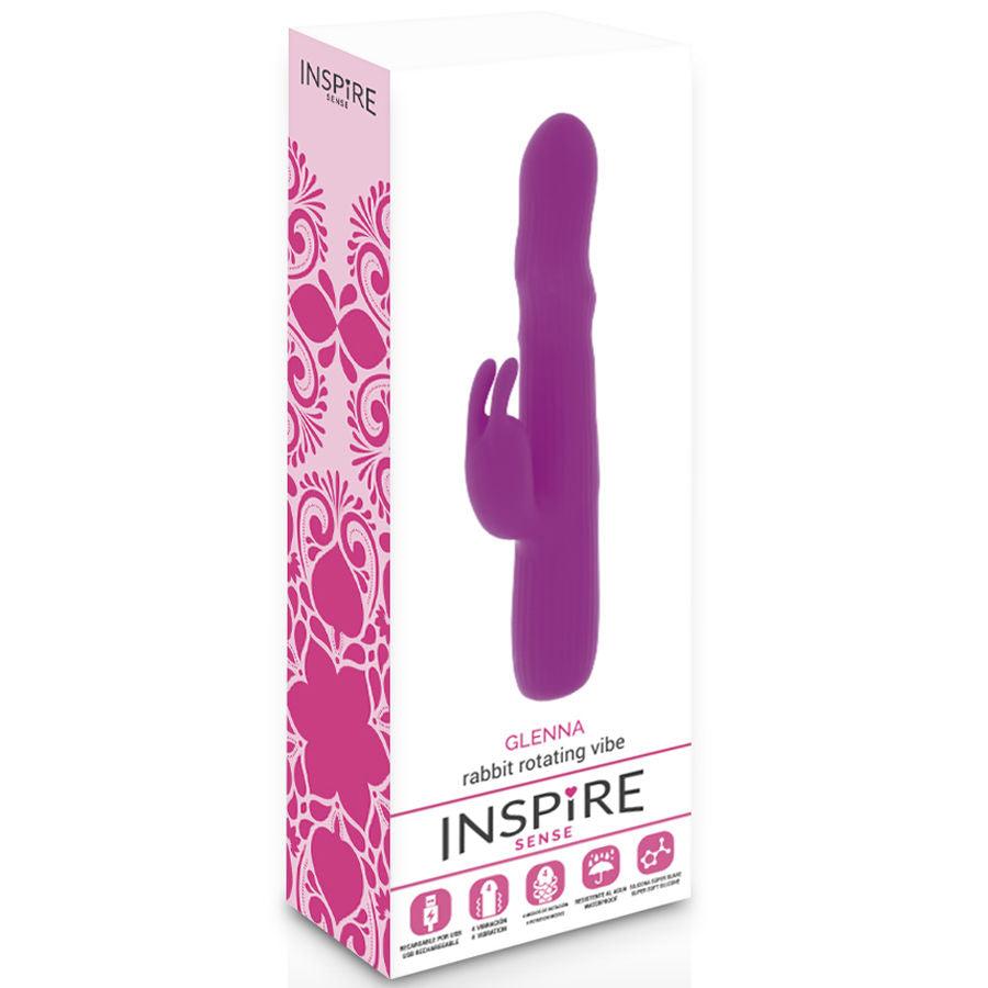 INSPIRE SENSE - GLENNA VIBRATOR RABBIT ROTADOR LILA - Sensuana.es