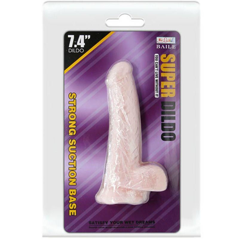 BAILE - SUPER DILDO REALISTICO NATURAL 18.8 CM - Sensuana.es