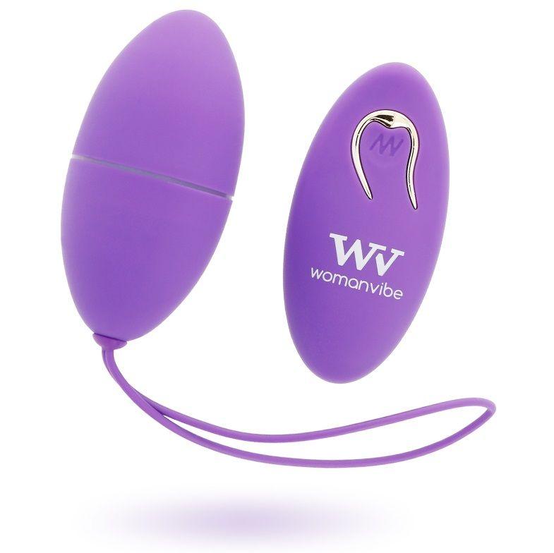 WOMANVIBE - ALSAN HUEVO CONTROL REMOTO NEGRO SILICONA PURPLE - Sensuana.es