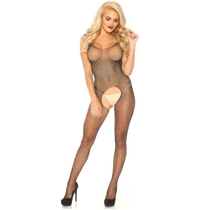 LEG AVENUE - BODYSTOCKING CON ABERTURA Y BRILLANTES T.U - Sensuana.es