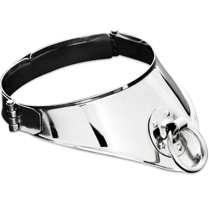 METAL HARD - COLLAR RESTRICCION CON ANILLA Y CANDADO 12.5 CM - Sensuana.es