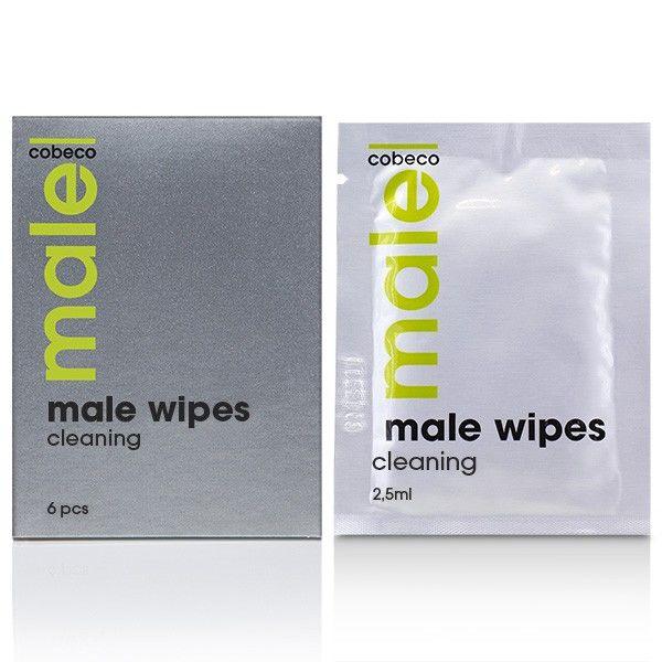 COBECO - MALE WIPES TOALLITAS HIGIENICAS 6 X 2.5ML - Sensuana.es