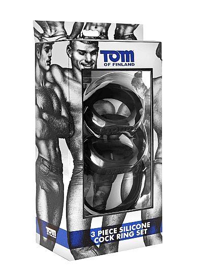 TOM OF FINLAND - 3 SET ANILLOS SILICONA - Sensuana.es