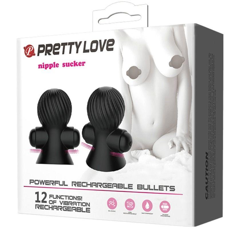 PRETTY LOVE - ESTIMULADORES PARA PEZONES 12 MODOS VIBRACION - Sensuana.es