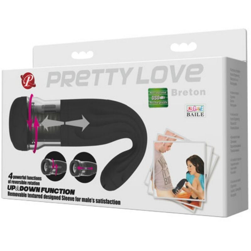 PRETTY LOVE - MASTURBADOR RECARGABLE MULTIFUNCIÓN BRETON - Sensuana.es