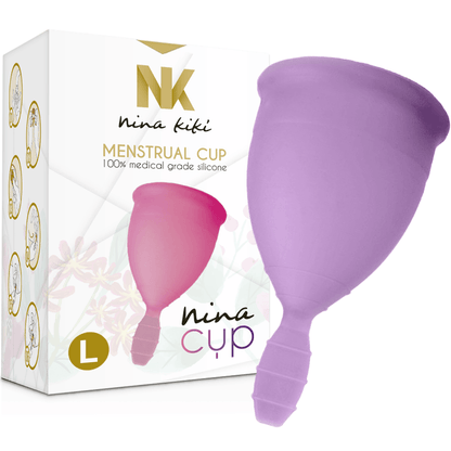 NINA KIKÍ - COPA MENSTRUAL LILA - TALLA L - Sensuana.es