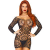 LEG AVENUE - MINI VESTIDO ENCAJE DE GANCHILLOS T.U. - Sensuana.es