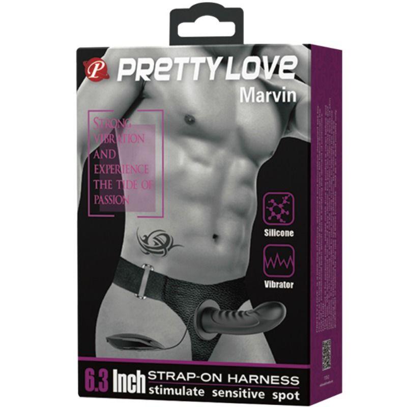 PRETTY LOVE - MARVIN STRAP ON CON VIBRACION Y DILDO HUECO - Sensuana.es