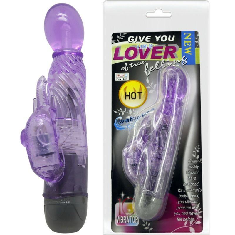 BAILE - GIVE YOU A KIND OF LOVER VIBRADOR CON RABBIT LILA 10 MODOS - Sensuana.es