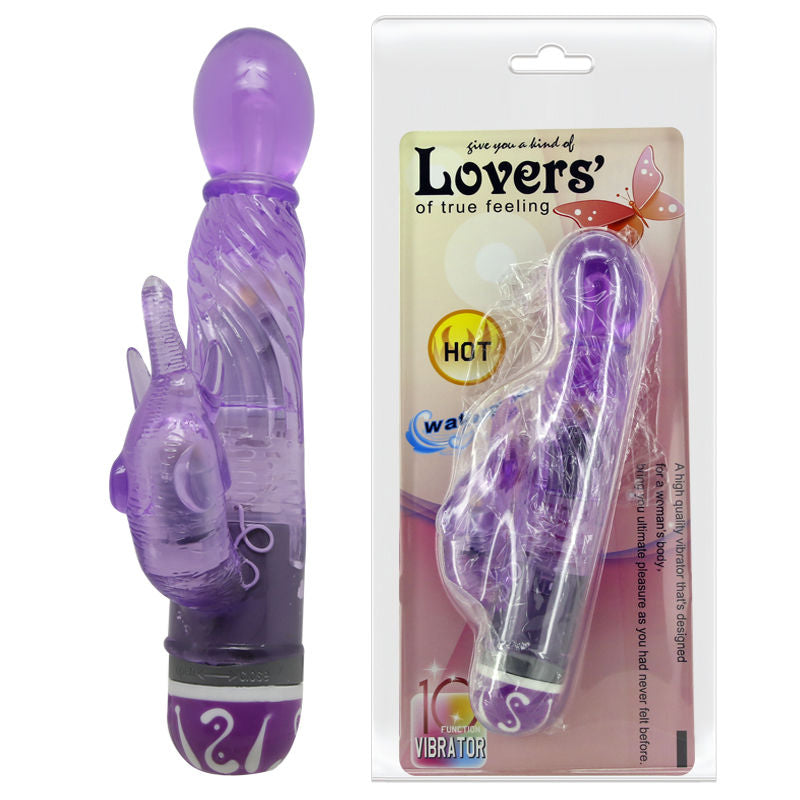 BAILE - VIBRADOR MULTIVELOCIDAD CON ESTIMULADOR LILA - Sensuana.es