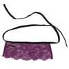 SUBBLIME - CORSET TANGA Y ANTIFAZ NEGRO Y MORADO S/M - Sensuana.es