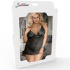 SUBBLIME - SET SUJETADOR Y PANTIES CON LIGUERO TALLA GRANDE - Sensuana.es