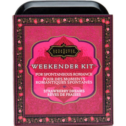 KAMASUTRA - WEEKENDER TIN KIT STRAWBERRY DREAMS FRESA - Sensuana.es