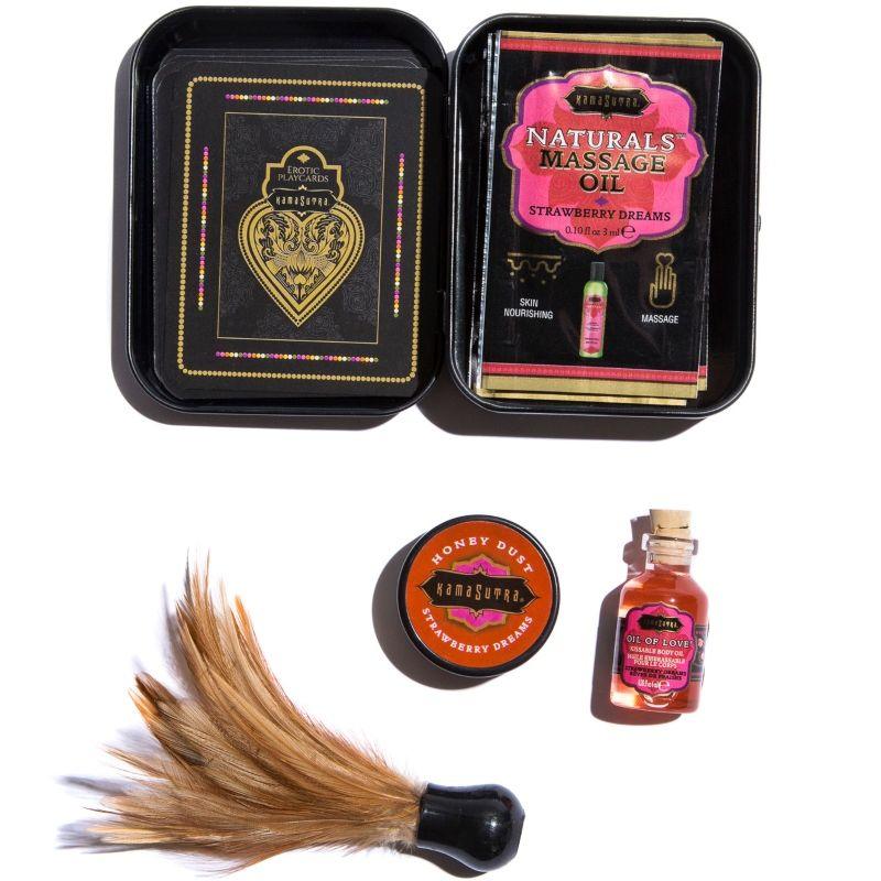 KAMASUTRA - WEEKENDER TIN KIT STRAWBERRY DREAMS FRESA - Sensuana.es