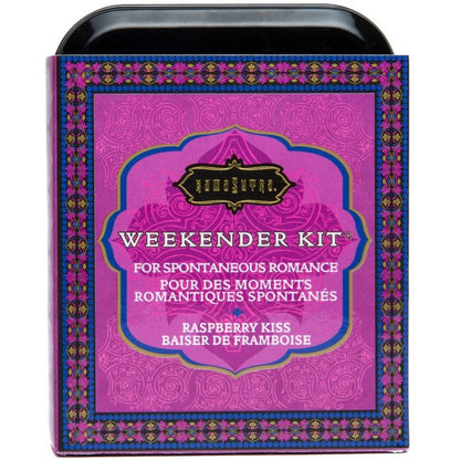 KAMASUTRA - WEEKENDER TIN KIT RASPBERRY KISS FRAMBUESA - Sensuana.es