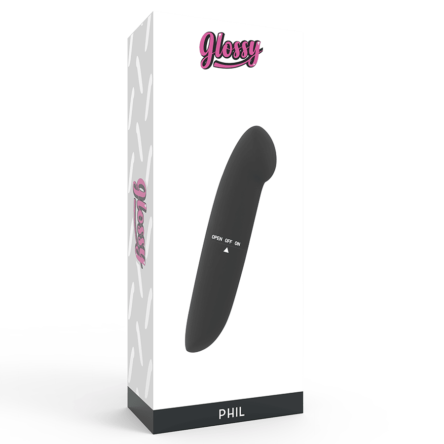 GLOSSY - PHIL VIBRADOR NEGRO - Sensuana.es