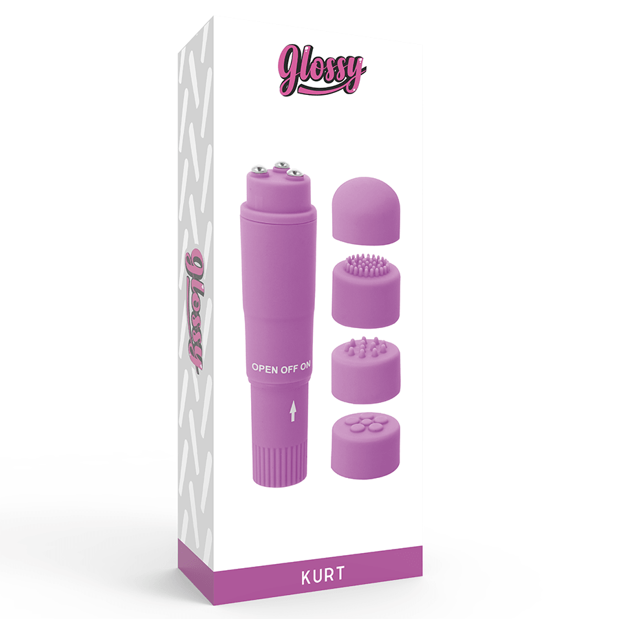 GLOSSY - POCKET  KURT MASAJEADOR LILA - Sensuana.es