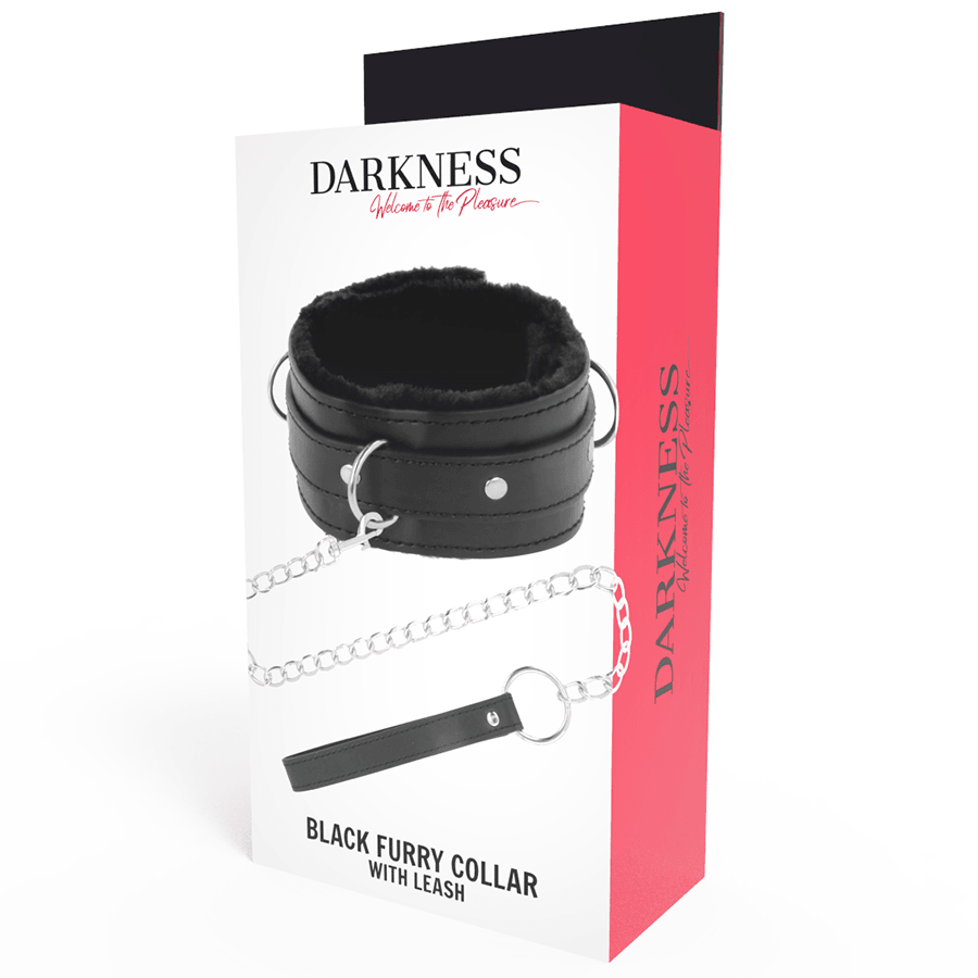 DARKNESS - COLLAR CONFORTABLE DE POSTURA CON CADENA LEATHER - Sensuana.es