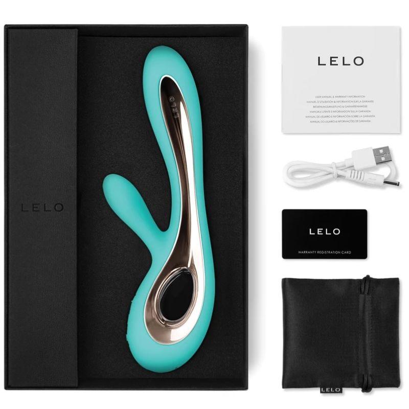 LELO - SORAYA 2 VIBRADOR RABBIT VERDE AGUA - Sensuana.es