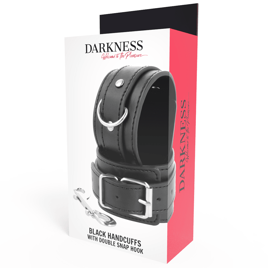 DARKNESS - ESPOSAS AJUSTABLES NEGRO CON DOBLE CINTA REFUERZO - Sensuana.es