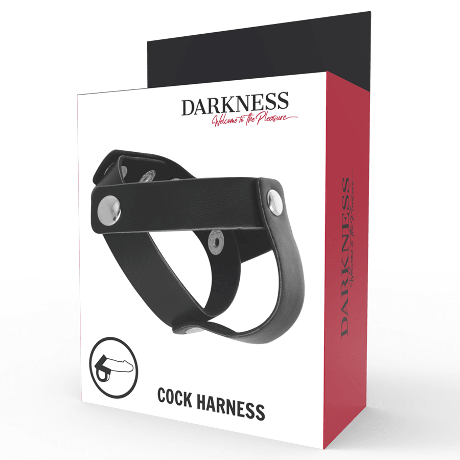 DARKNESS - ANILLO DE PIEL PARA PENE Y TESTICULOS - Sensuana.es