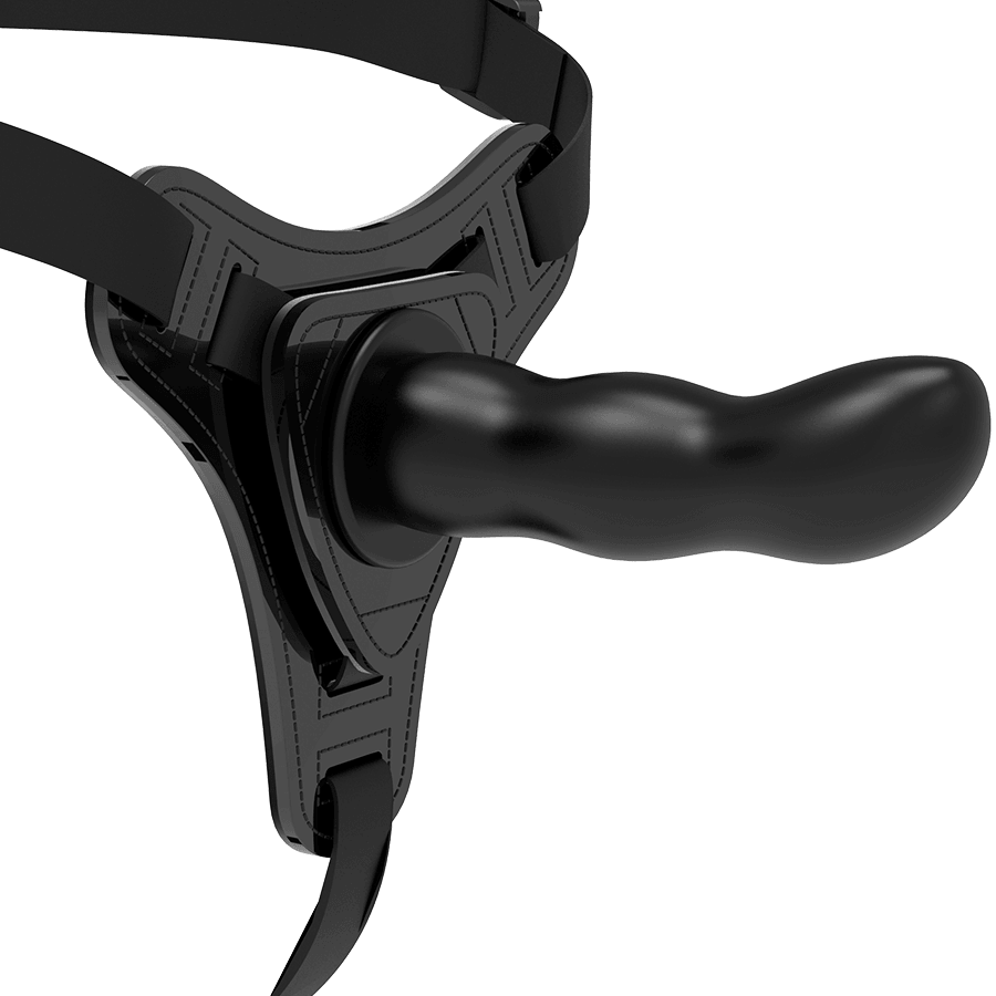 FETISH SUBMISSIVE HARNESS - SILICONA NEGRO G-SPOT 16 CM - Sensuana.es