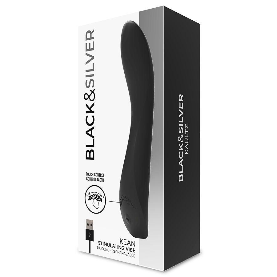 BLACK&SILVER - KEAN VIBRADOR TOUCH CONTROL - Sensuana.es