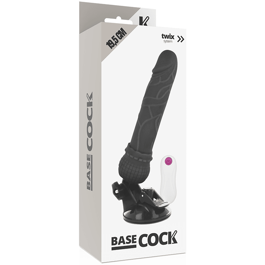 BASECOCK - VIBRADOR REALISTICO CONTROL REMOTO NATURAL 19.5 CM -O- 4 CM - Sensuana.es