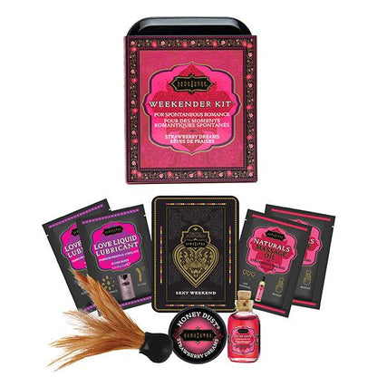 KAMASUTRA - WEEKENDER TIN KIT STRAWBERRY DREAMS FRESA - Sensuana.es