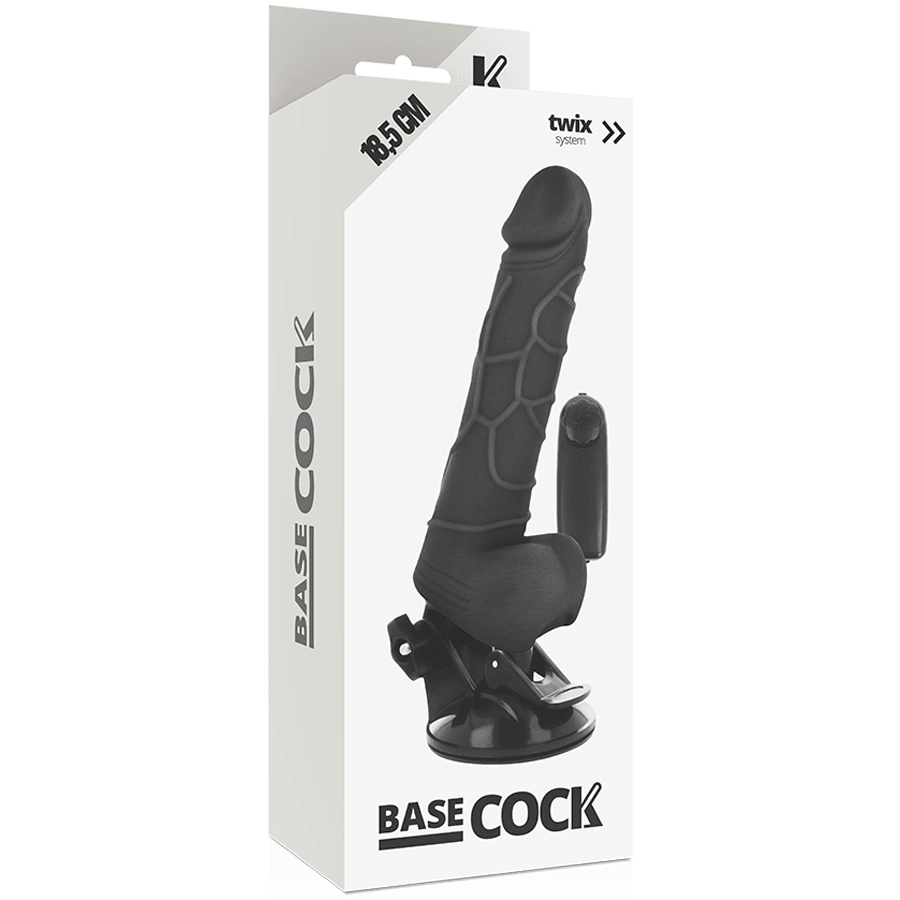 BASECOCK - VIBRADOR REALISTICO CONTROL REMOTO NATURAL 18.5 CM -O- 4CM - Sensuana.es