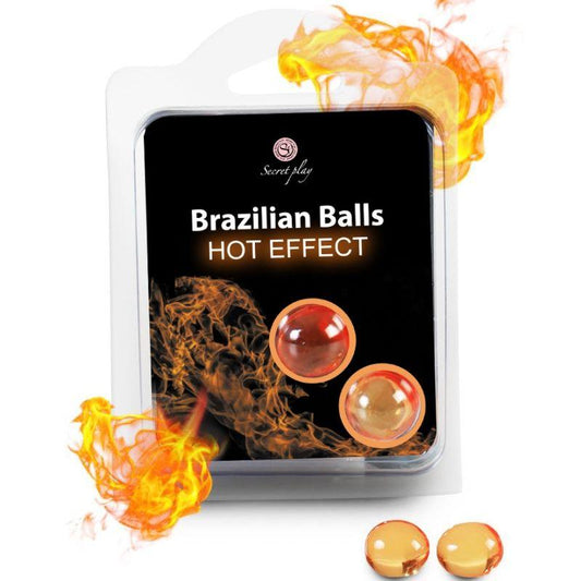 SECRETPLAY - BRAZILIAN BALLS EFECTO CALOR 2 UNIDADES - Sensuana.es