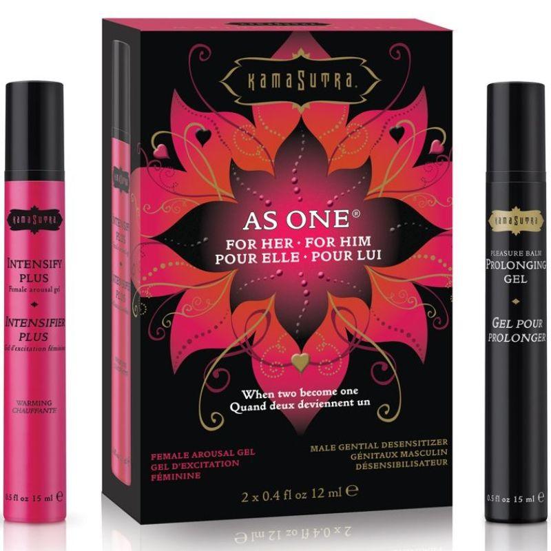 KAMASUTRA - KIT PAREJAS PARA EL Y ELLA AS ONE 12 ML - Sensuana.es