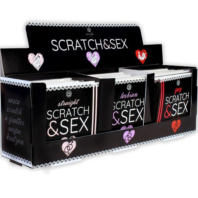 SECRETPLAY - DISPLAY + POSTURAS SCRATCH & SEX (ES/EN/FR/PT/DE) - Sensuana.es