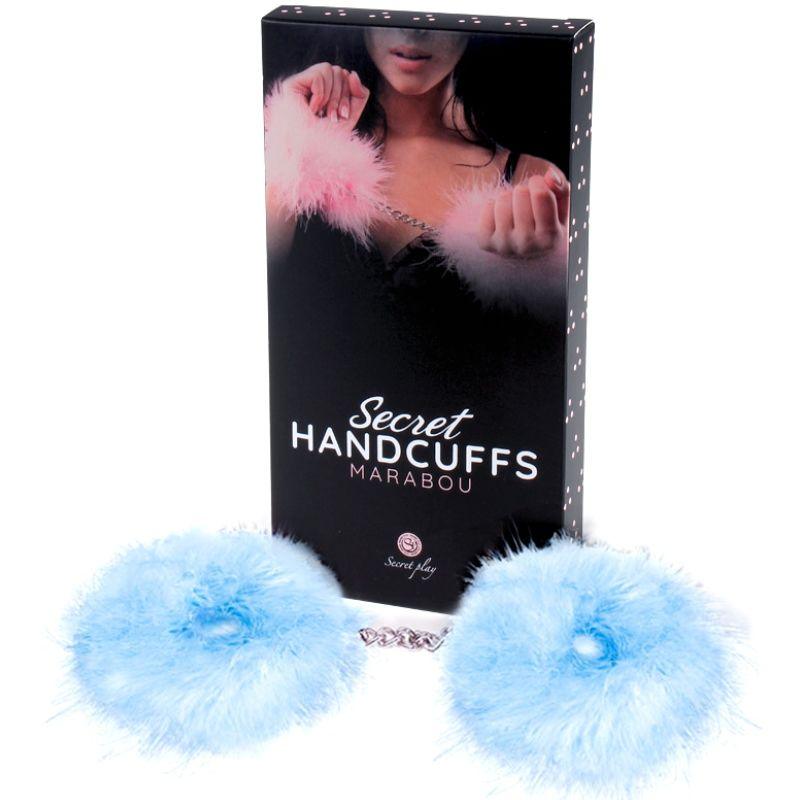 SECRETPLAY - ESPOSAS AZUL MARABOU - Sensuana.es