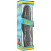 SEVEN CREATIONS - VINIL P-SHAPE VIBRATOR BLACK PENE 20 CM - Sensuana.es