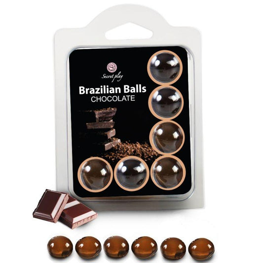 SECRETPLAY - SET 6 BRAZILIANS BALLS CHOCOLATE - Sensuana.es