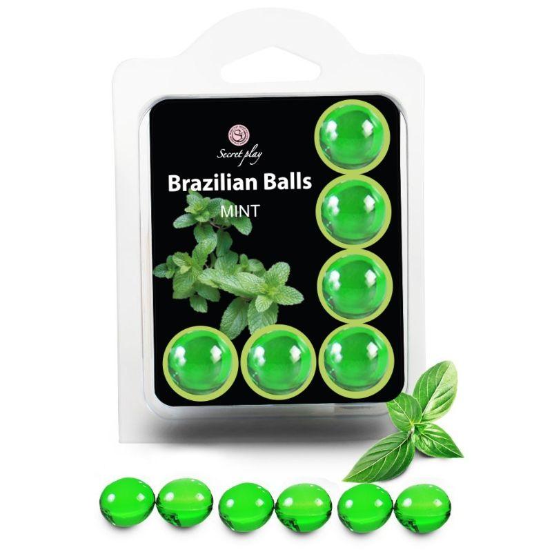 SECRETPLAY - CONJUNTO 6 BOLAS BRASILEIRAS MINT