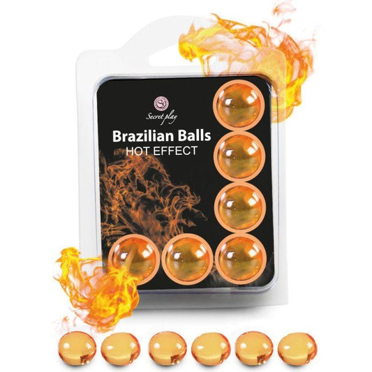 SECRETPLAY - SET 6 BRAZILIAN BALLS EFECTO CALOR - Sensuana.es