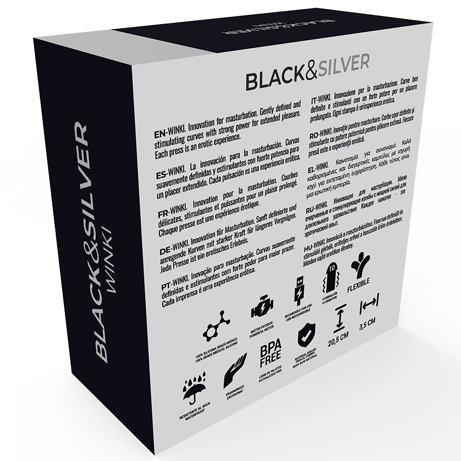 BLACK&SILVER - MASTURBADOR WINKI - Sensuana.es