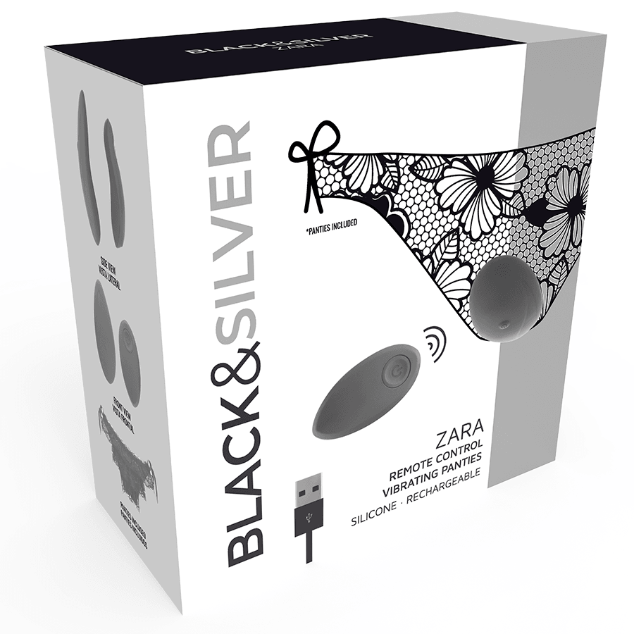 BLACK&SILVER - ZARA ESTIMULADOR CONTROL REMOTO CON PANTY GRATIS - Sensuana.es