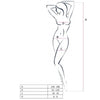 PASSION - WOMAN BS049 WHITE BODYSTOCKING ONE SIZE