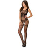 PAIXÃO - MULHER BS052 BODYSTOCKING PRETO TAMANHO ÚNICO